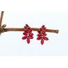 RUBINY 7,12 CT ZŁOTO 375 KOLCZYKI