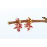 RUBINY 7,12 CT ZŁOTO 375 KOLCZYKI