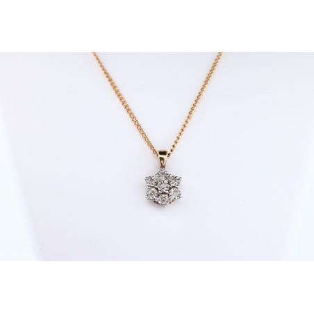 DIAMENTY 0,04 CT ZŁOTO 375 ZAWIESZKA WISIOREK