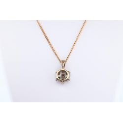 DIAMENTY 0,04 CT ZŁOTO 375 ZAWIESZKA WISIOREK