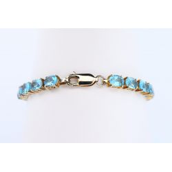 TOPAZY 20,9 CT ZŁOTO 375 BRANSOLETKA