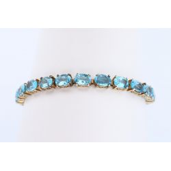 TOPAZY 20,9 CT ZŁOTO 375 BRANSOLETKA