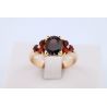 GRANATY ZŁOTO 585 PIERŚCIONEK ROZMIAR 22