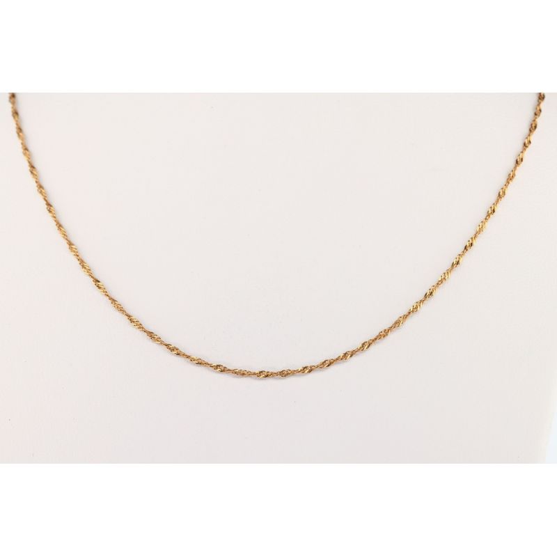 ZŁOTO 585 ŁAŃCUSZEK SINGAPUR 46 CM