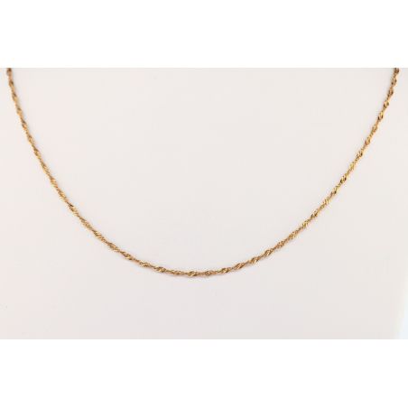 ZŁOTO 585 ŁAŃCUSZEK SINGAPUR 46 CM