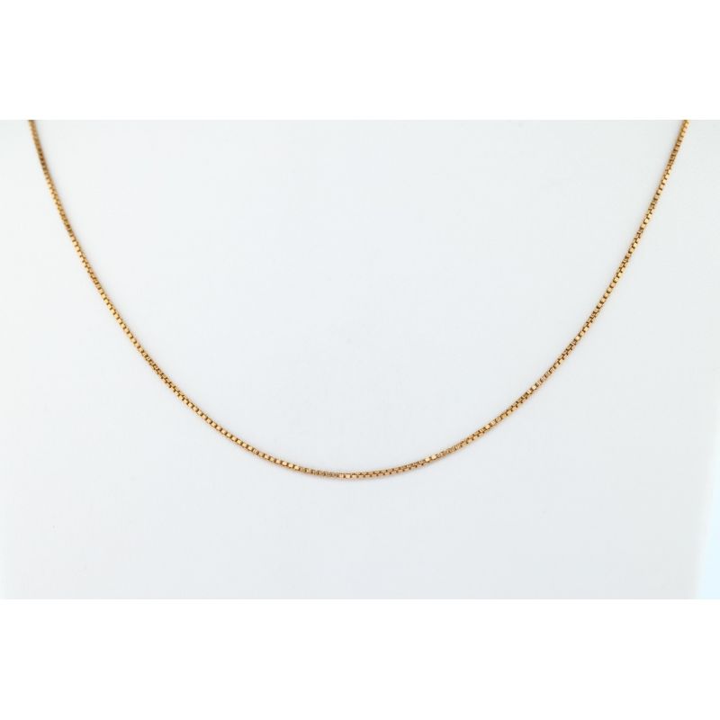 ZŁOTO 585 ŁAŃCUSZEK KOSTKA 50 CM