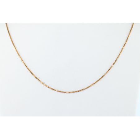 ZŁOTO 585 ŁAŃCUSZEK KOSTKA 50 CM