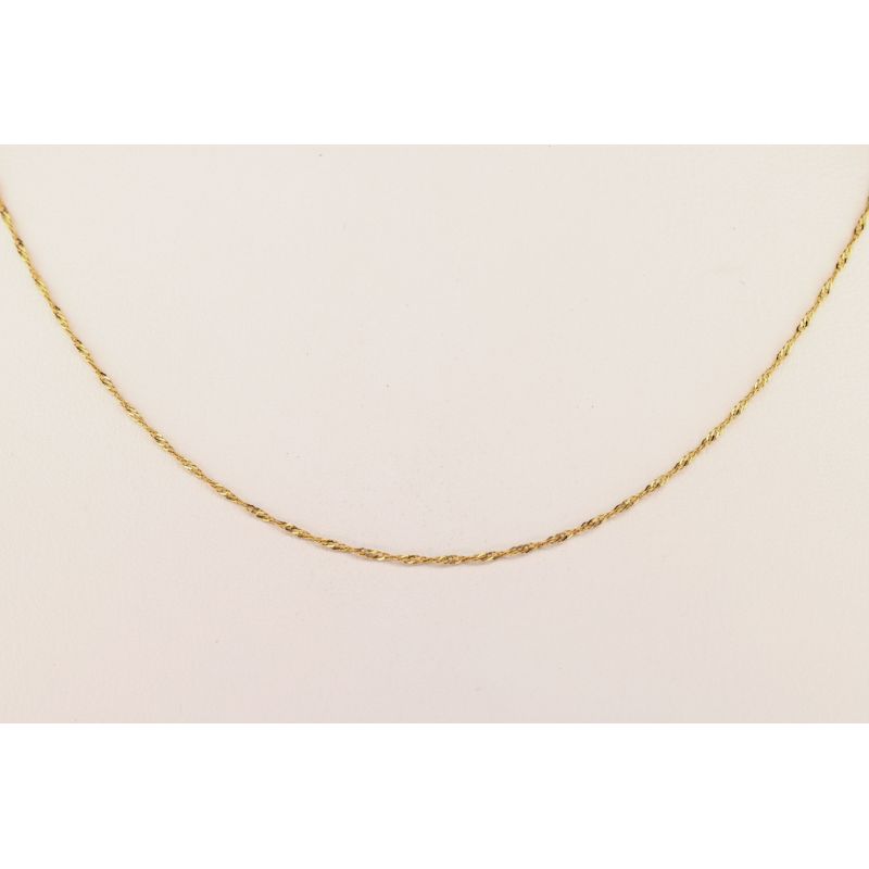 ZŁOTO 585 ŁAŃCUSZEK SINGAPUR 41 CM
