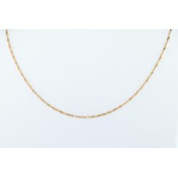 ZŁOTO 585 ŁAŃCUSZEK SINGAPUR 40 CM