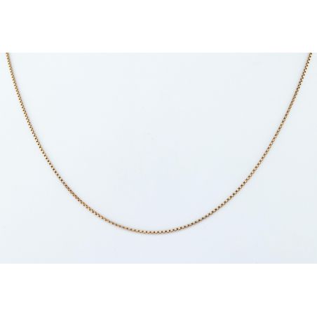 ZŁOTO 585 ŁAŃCUSZEK KOSTKA 59 CM
