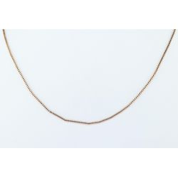 ZŁOTO 585 ŁAŃCUSZEK KOSTKA 47,5 CM