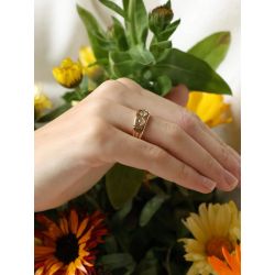DIAMENTY 0,45CT ZŁOTO 750 PIERŚCIONEK 1886r ROZMIAR 10