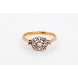 DIAMENT 0,10 CT ZŁOTO 750 PIERŚCIONEK ROZMIAR 14