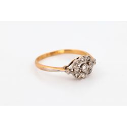 DIAMENT 0,10 CT ZŁOTO 750 PIERŚCIONEK ROZMIAR 14