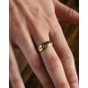 DIAMENTY 0,15CT ZŁOTO 750 PIERŚCIONEK 1900r ROZMIAR 15