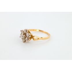 DIAMENTY 0,44CT ZŁOTO 750 PIERŚCIONEK ROZMIAR 13 CERTYFIKAT