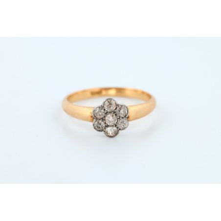 DIAMENTY 0,45CT ZŁOTO 750 PIERŚCIONEK ROZMIAR 14