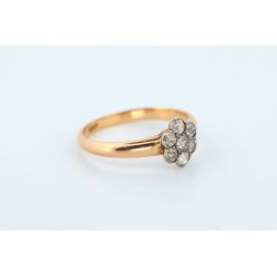 DIAMENTY 0,45CT ZŁOTO 750 PIERŚCIONEK ROZMIAR 14